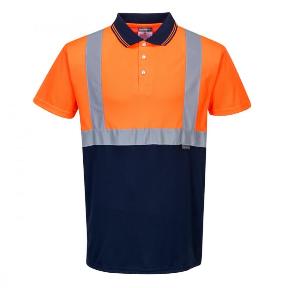 Portwest Jól láthatósági teniszpóló-S479-sárga / fekete-XL