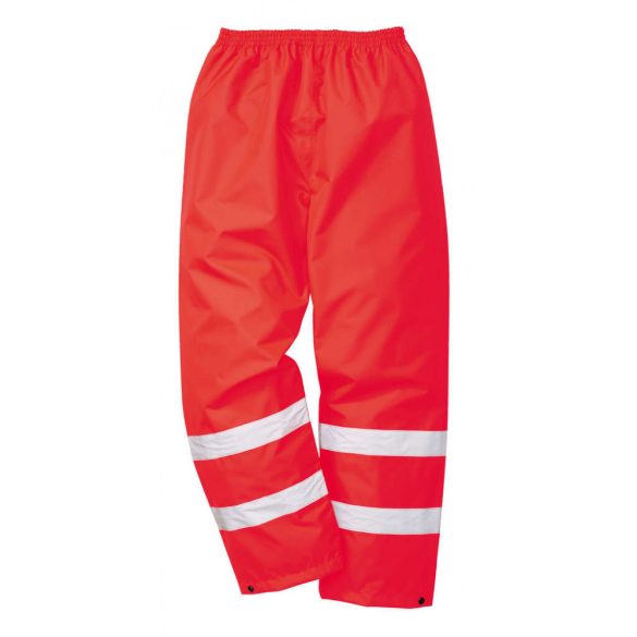 Portwest S480 - Jól láthatósági esőnadrág - XL - piros