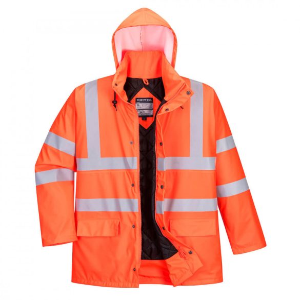 Portwest Sealtex bélelt kabát-S490-narancs-L