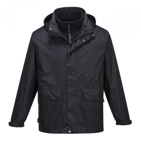 Portwest Argo 3 az 1-ben kabát-S507-fekete-3XL
