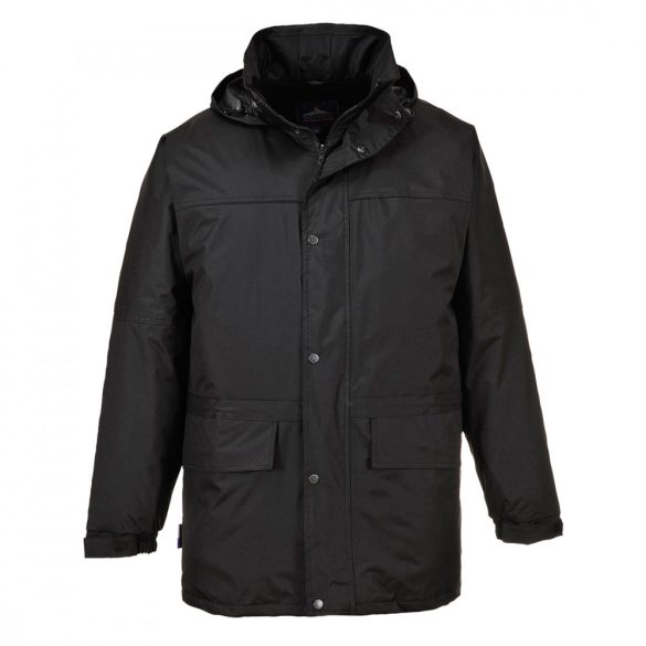 Portwest Oban bélelt kabát-S523-fekete-XS