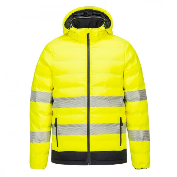 Portwest Hi-Vis fűthető kabát-S548-sárga / fekete-2XL