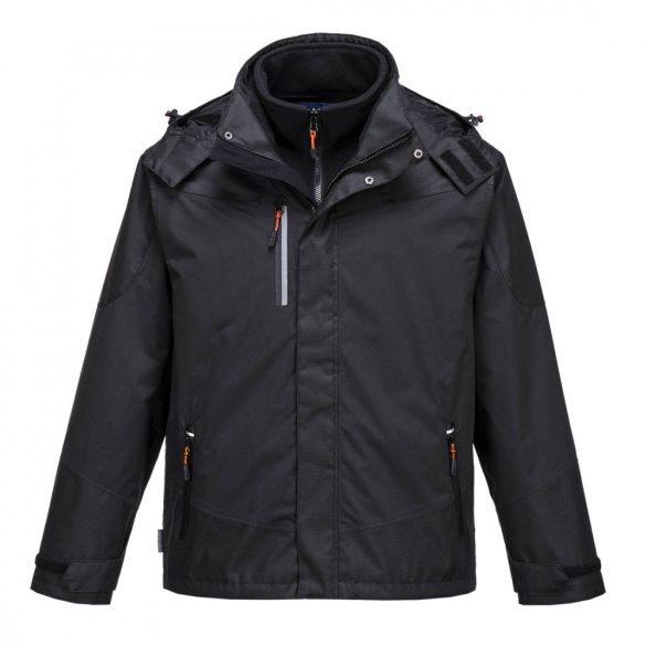 Portwest Radial 3 az 1-ben kabát-S553-fekete-4XL