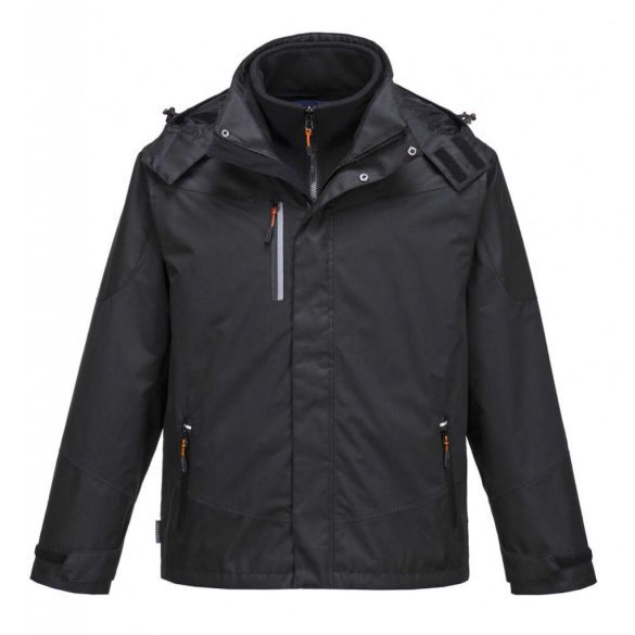 Portwest Radial 3 az 1-ben kabát-S553-fekete-2XL