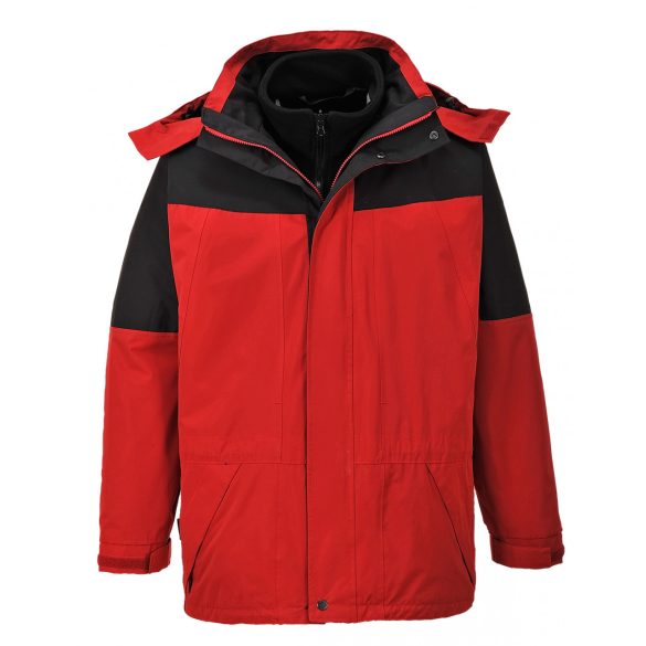 Portwest Aviemore 3 az 1-ben férfi dzseki-S570-piros-2XL