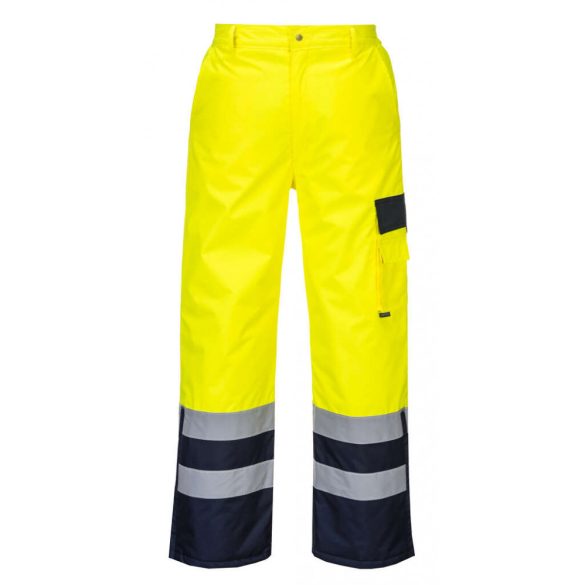 Portwest S686 - Hi-Vis Contrast nadrág - bélelt - S - sárga