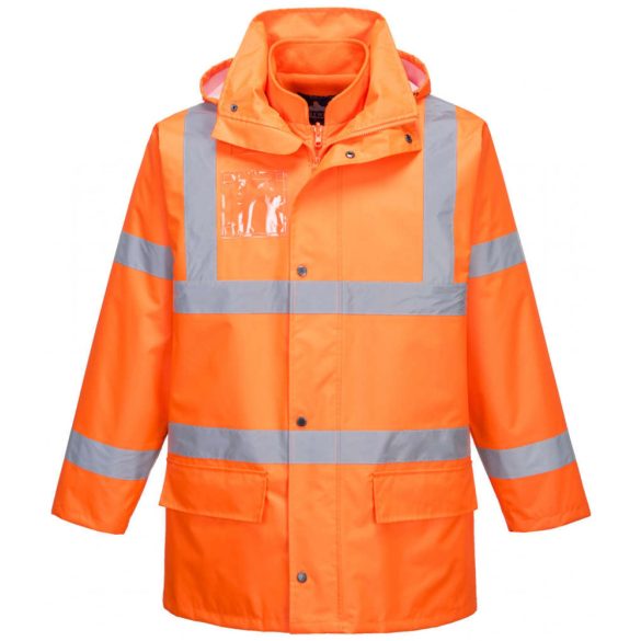 Portwest Essential 5 az 1-ben jól láthatósági kabát-S765-narancs-2XL