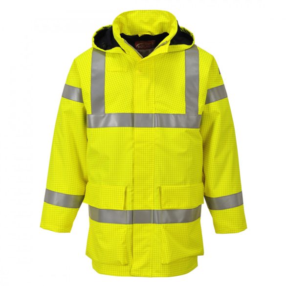 Portwest Bizflame Rain Hi-Vis antisztatikus FR esődzseki-S774-sárga-5XL