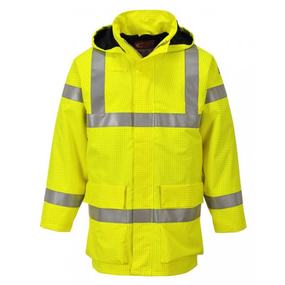 Portwest Bizflame Rain Hi-Vis antisztatikus FR esődzseki-S774-sárga-XL