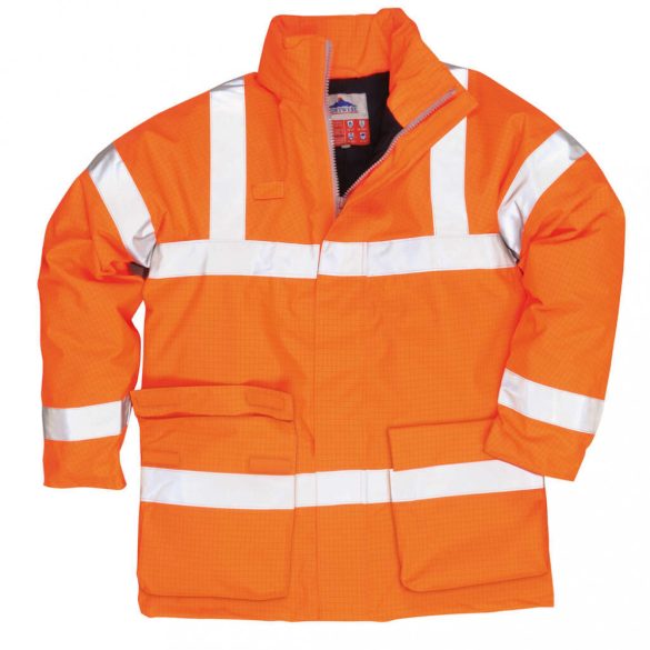 Portwest Antisztatikus és lángálló kabát-S778-narancs-2XL