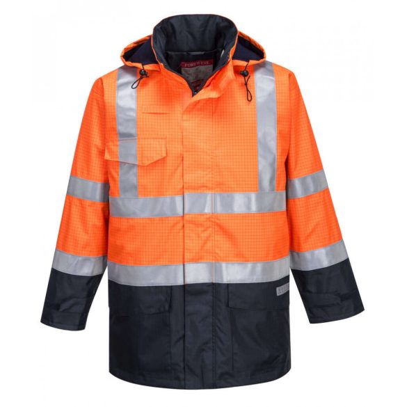 Portwest Hi-Vis Multi Protection munkavédelmi kabát-S779-narancs / tengerészkék-2XL