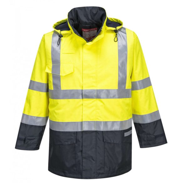 Portwest Hi-Vis Multi Protection munkavédelmi kabát-S779-sárga / tengerészkék-L