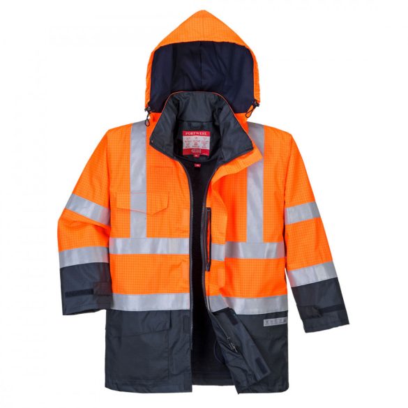 Portwest Hi-Vis Multi Protection munkavédelmi kabát-S779-sárga / tengerészkék-XS