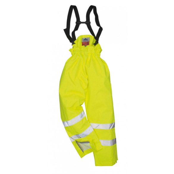 Portwest Antisztatikus és lángálló bélelt nadrág-S781-sárga-2XL
