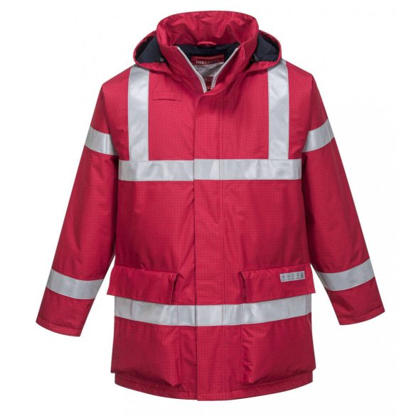 Portwest Bizflame FR Antistatic Jacket-S785-piros-L