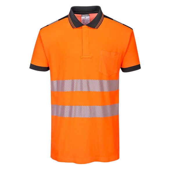 Portwest Jól láthatósági Vision pólóing-T180-narancs/fekete-5XL