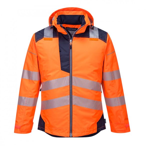 Portwest Vision Hi-Vis télikabát-T400-narancs / tengerészkék-2XL