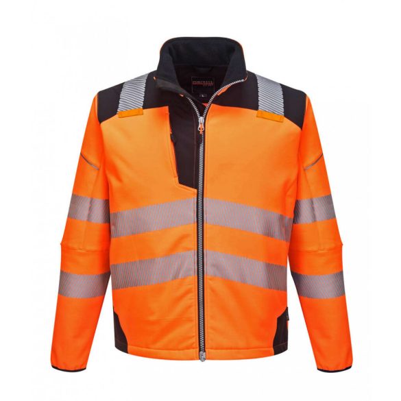 Portwest Vision Hi-Vis softshell kabát-T402-narancs/fekete-2XL