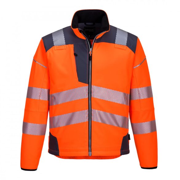 Portwest Vision Hi-Vis softshell kabát-T402-narancs/szürke-XL
