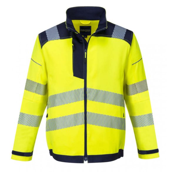 Portwest Vision jól láthatósági kabát-T500-sárga / tengerészkék-L