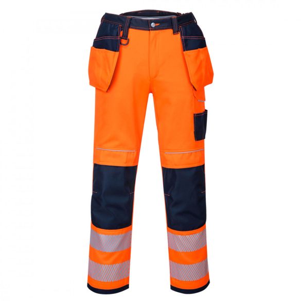 Portwest Vision Hi-Vis nadrág-T501-narancs / tengerészkék-36 (L)
