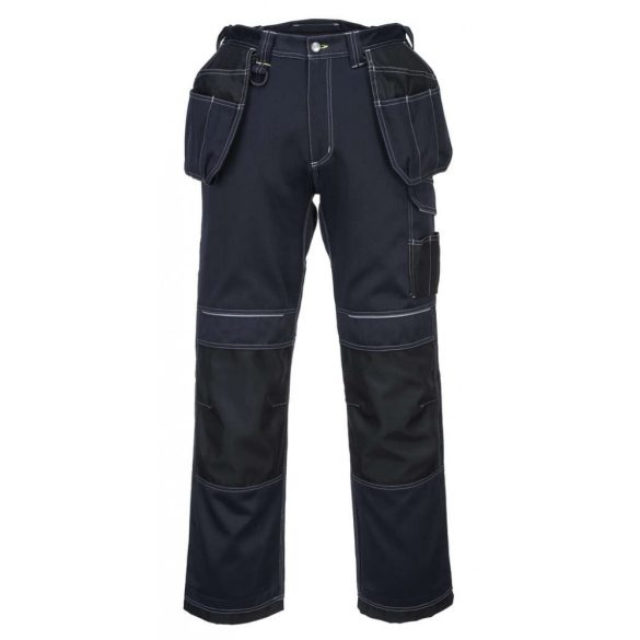 Portwest PW3 Urban Work lengőzsebes nadrág-T602-tengerészkék/fekete-28 (XS)