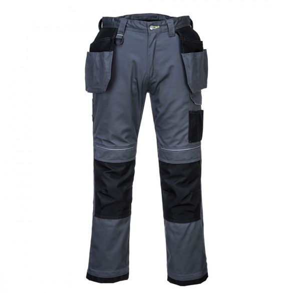 Portwest PW3 Urban Work lengőzsebes nadrág-T602-szürke/fekete-41 (XL)