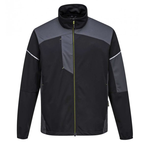 Portwest T620 - Flex Shell kabát - 3XL - fekete/szürke
