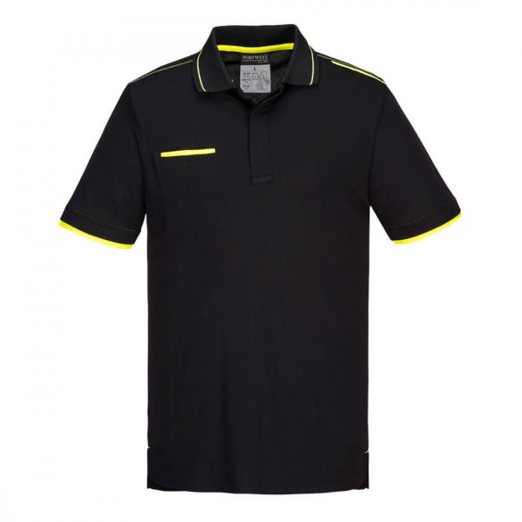 Portwest WX3 Eco Polo-T722-fekete-3XL