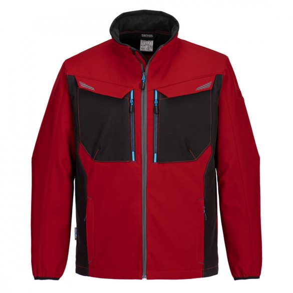 Portwest WX3 Softshell kabát-T750-sötét piros-S