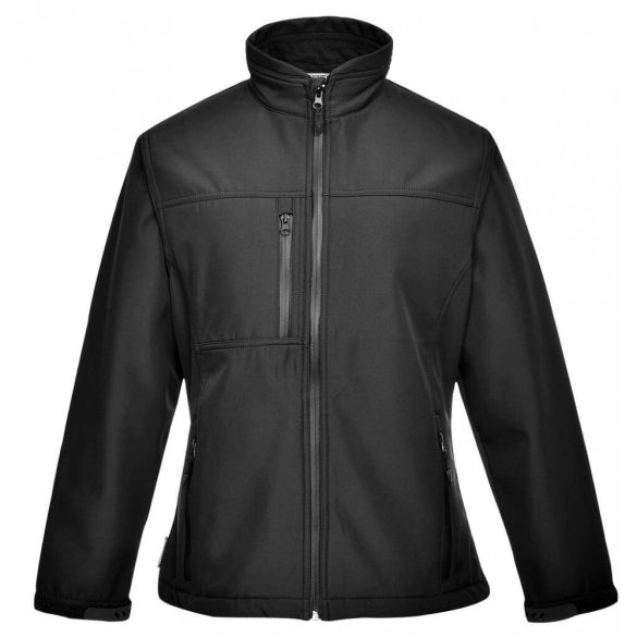 Portwest Charlotte Softshell dzseki-TK41-fekete-M