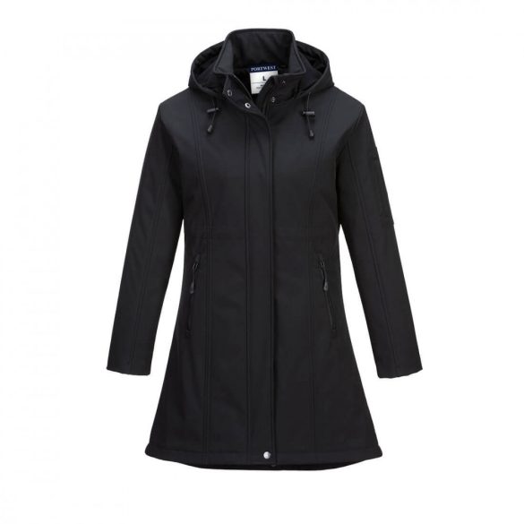 Portwest Carla női Softshell kabát-TK42-fekete-XL