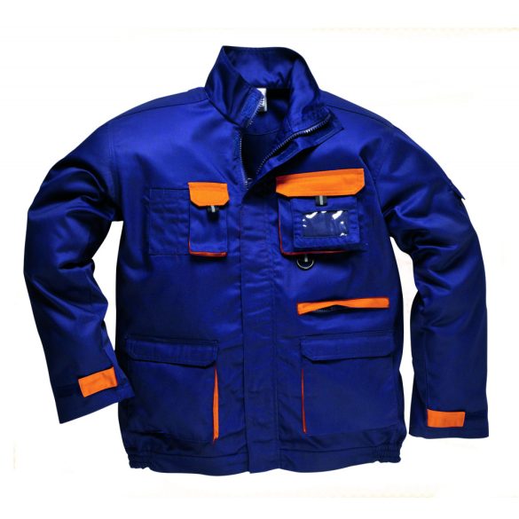 Portwest Texo kétszínű kabát TX10 - tengerészkék/narancs - L