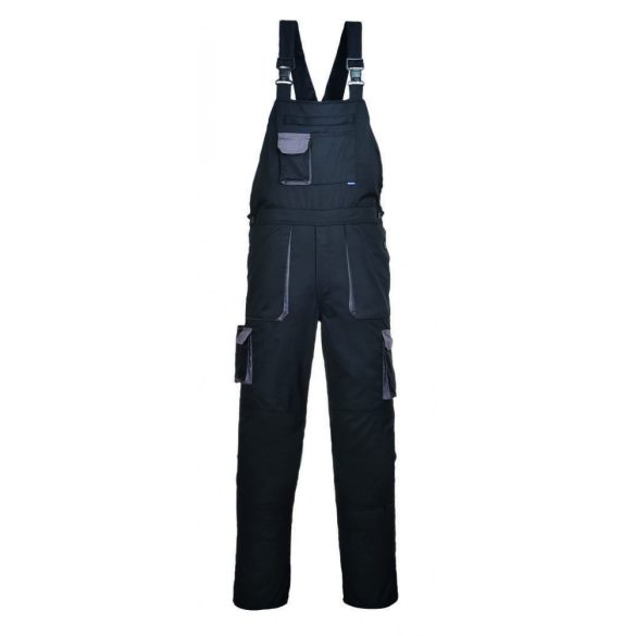 Portwest Texo kétszínű kantáros nadrág-TX12-fekete-2XL