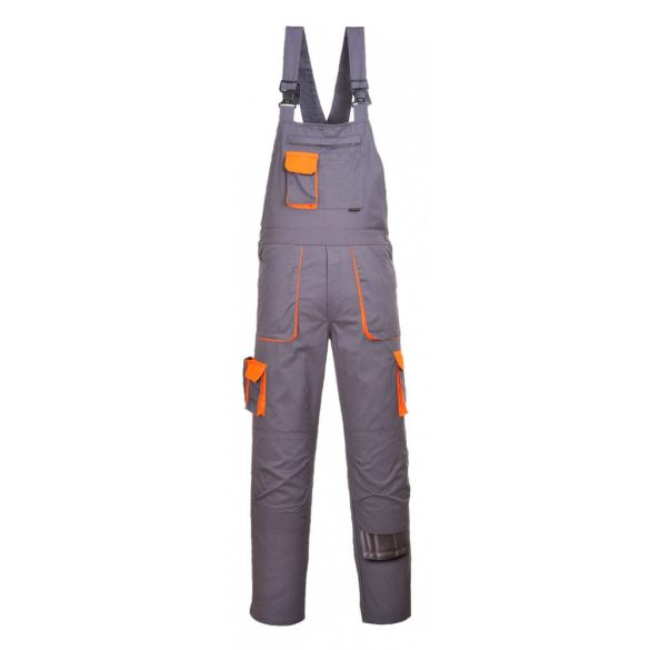 Portwest Texo kétszínű kantáros nadrág-TX12-szürke-L