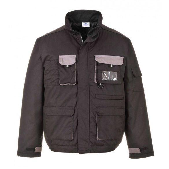Portwest Texo Contrast bélelt munkáskabát-TX18-fekete-M