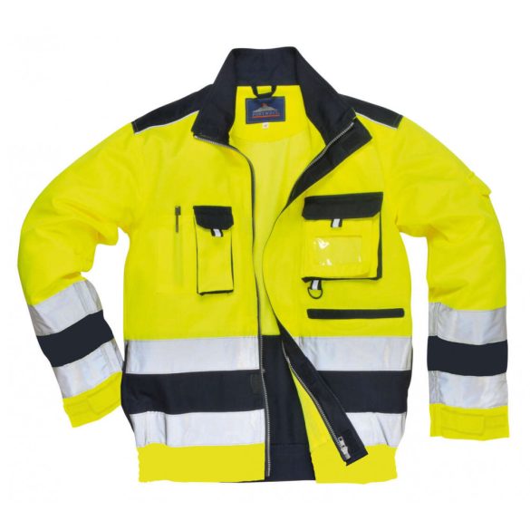 Portwest Texo Hi-Vis kabát-TX50-sárga / tengerészkék-L
