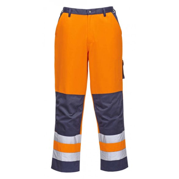 Portwest Texo Hi-Vis derekasnadrág-TX51-narancs / tengerészkék-L
