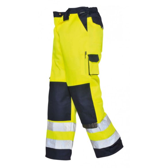 Portwest Texo Hi-Vis derekasnadrág-TX51-sárga / tengerészkék-L