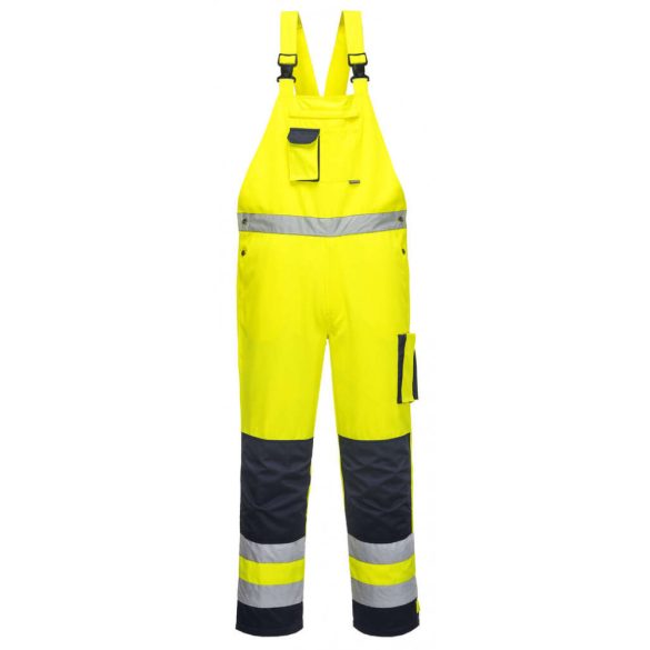 Portwest Texo Hi-Vis Dijon mellesnadrág-TX52-sárga / tengerészkék-L